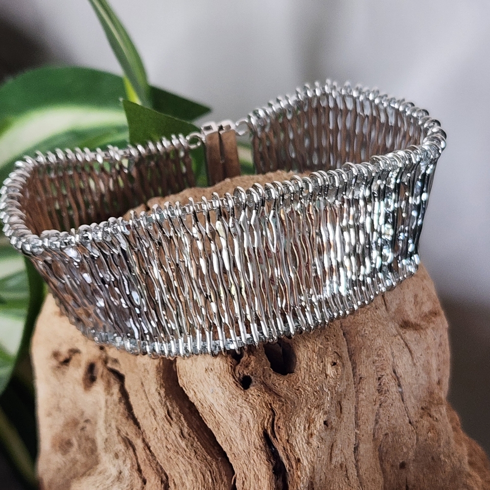 David Sigal 100 Bars Sterling Silver Bracelet